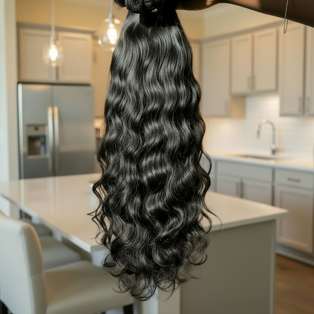 PERU WAVY RAW - 2 BUNDLE SET - CUSTOM MADE (5OZ BUNDLES) 43 Extension