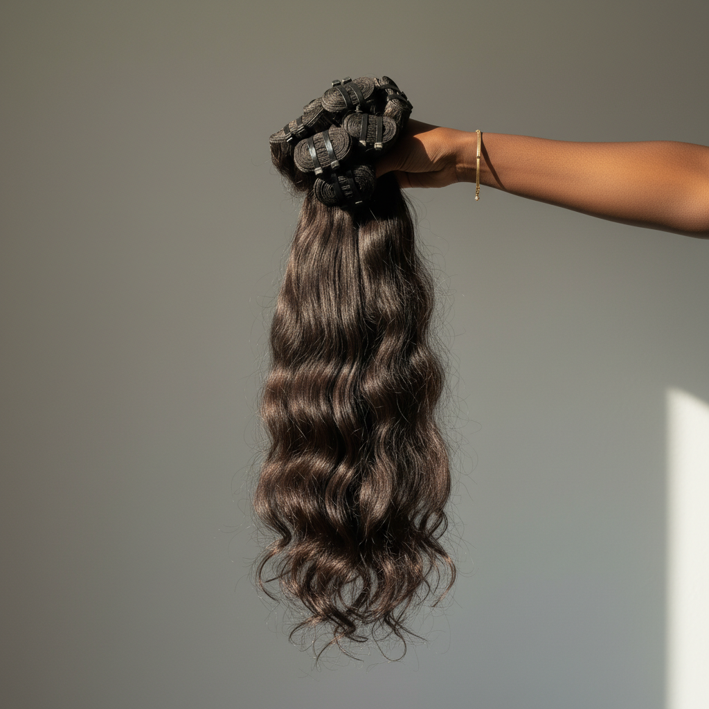 PERU RAW HAIR - 3 BUNDLE SET - CUSTOM MADE (5OZ BUNDLES) XLIII X-T3N5ON